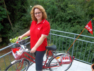 Unser AfB-Bildungsfahrrad; Bild: Sabine Leber-Hoischen